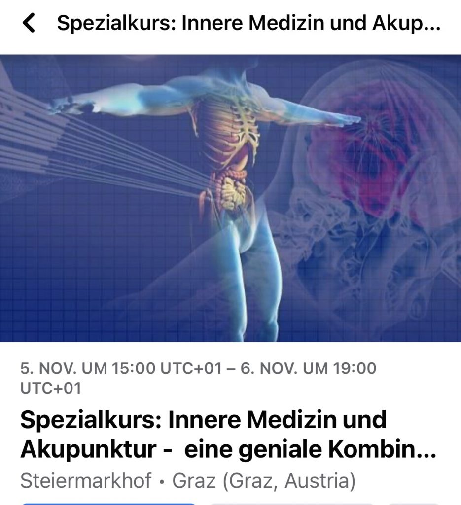 Innere Medizin und Akupunktur: eine geniale Kombination!